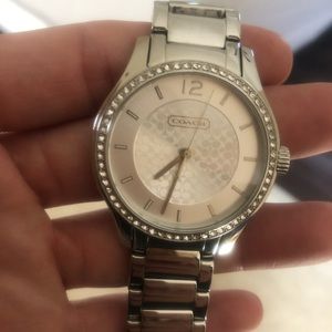 Coach .925 sterling silver watch.